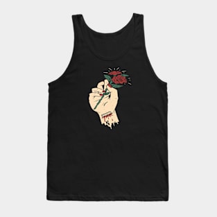 Hand rose Tank Top